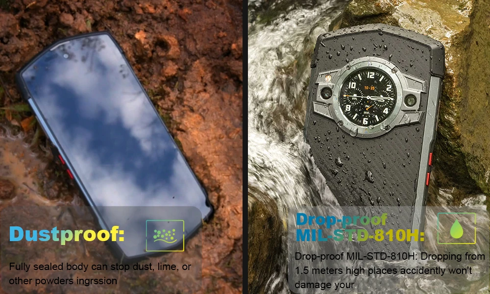 Unihertz Tick Tock 5G Rugged Smartphone Android 128GB 48MP Camera Cellphone 6000mAh Phone with Dual-Screen IP 68 Waterproof