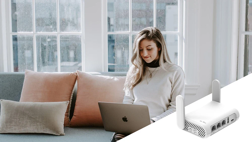 GL.iNet GL-SFT1200 (Opal) Secure Travel WiFi - AC1200 Dual Band Gigabit Ethernet Wireless Internet Router