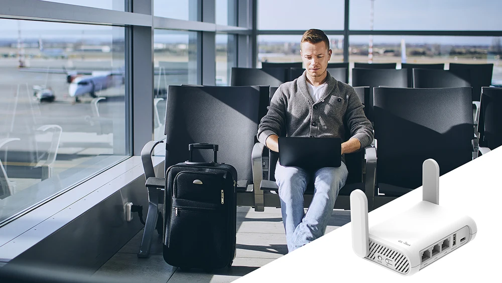 GL.iNet GL-SFT1200 (Opal) Secure Travel WiFi - AC1200 Dual Band Gigabit Ethernet Wireless Internet Router