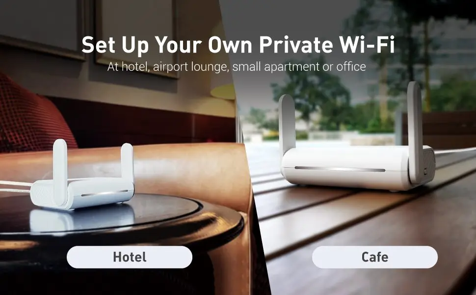 GL.iNet GL-SFT1200 (Opal) Secure Travel WiFi - AC1200 Dual Band Gigabit Ethernet Wireless Internet Router GL.iNet GL-SFT1200 (Opal) Secure Travel WiFi - AC1200 Dual Band Gigabit Ethernet Wireless Internet Router