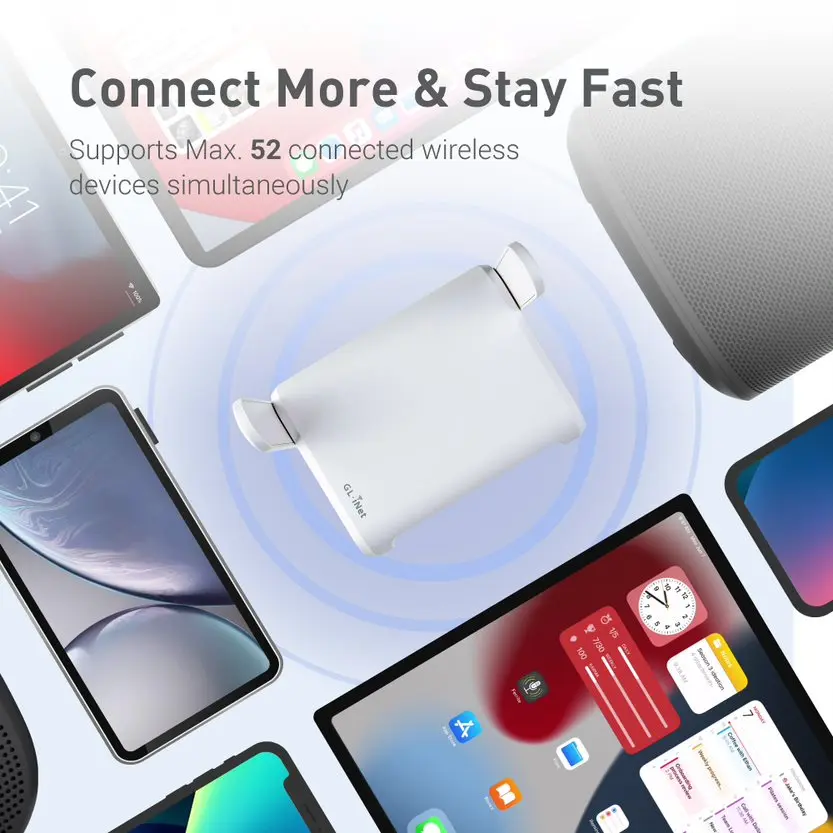 GL.iNet GL-SFT1200 (Opal) Secure Travel WiFi - AC1200 Dual Band Gigabit Ethernet Wireless Internet Router - Image 3