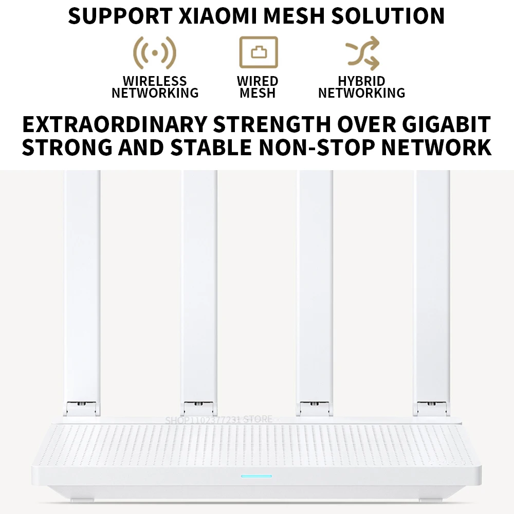 2024 NEW Original Xiaomi AX3000T Router 5GHz 160MHz Broadband 1.3GHz Processor High Speed NFC Connection For Home Office Games