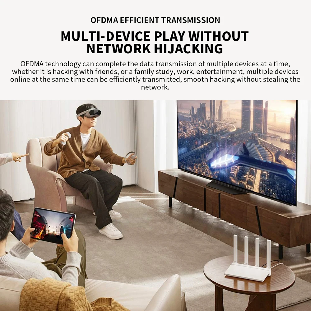 2024 NEW Original Xiaomi AX3000T Router 5GHz 160MHz Broadband 1.3GHz Processor High Speed NFC Connection For Home Office Games
