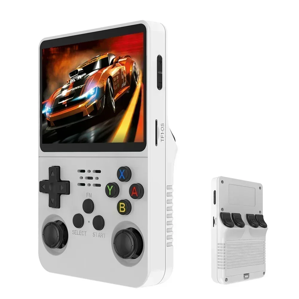 R36S Retro Handheld Game Console - 3.5 Inch IPS Screen, 64GB/128GB/256GB, Portable Gaming Device with Built-in Games