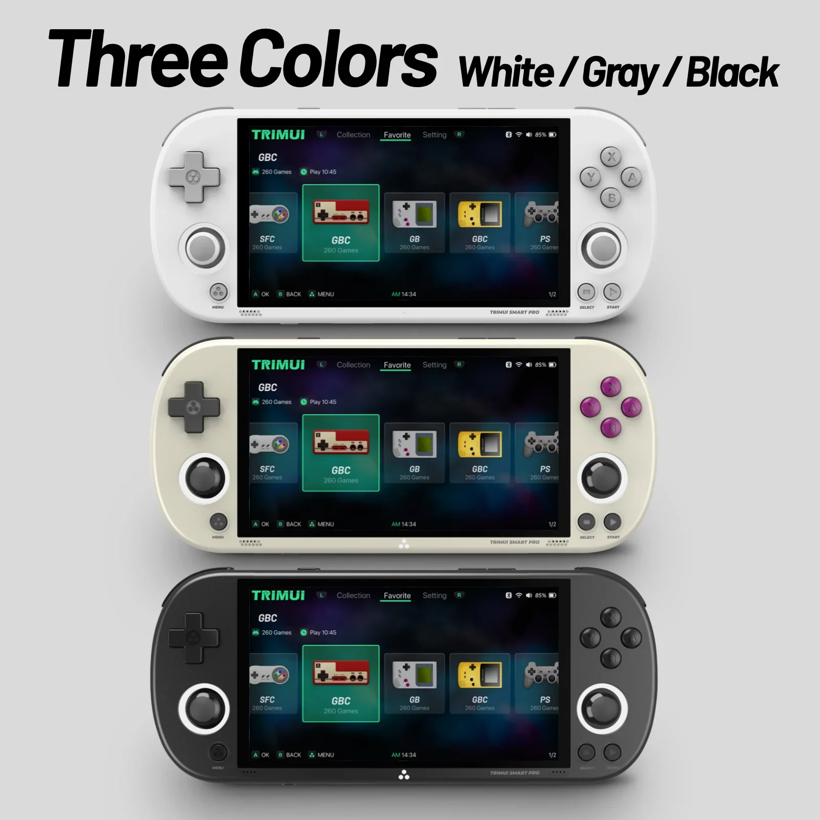 Trimui Smart Pro Handheld Game Console 4.96''IPS Screen Linux System Joystick RGB Lighting Smartpro Retro Video Game Player Gift Trimui Smart Pro Handheld Game Console 4.96''IPS Screen Linux System Joystick RGB Lighting Smartpro Retro Video Game Player Gift