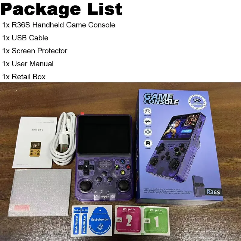 R36S Retro Game Console Handheld Video Arkos 2.0 System 3.5 Inch Single Card Portable Pocket Video Player 64GB 128GB 20000 Games R36S Retro Game Console Handheld Video Arkos 2.0 System 3.5 Inch Single Card Portable Pocket Video Player 64GB 128GB 20000 Games
