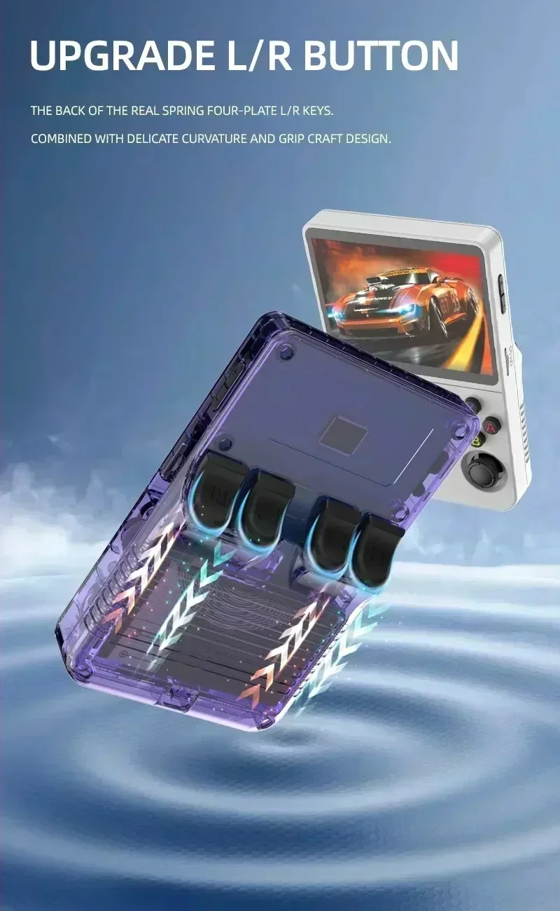 R36S Orange Portable Video Game Console 64G/128GB 3.5 Inch IPS Screen Open Source Linux Pocket Player with 15000 Preloaded Games