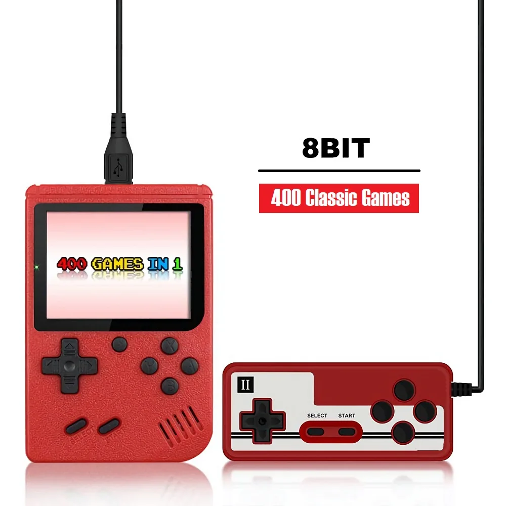 5 Colors Retro Classic Video Game Console Portable Mini Handheld 8-Bit LCD Kids Game Player Built-in 400 Games Consola Gifts