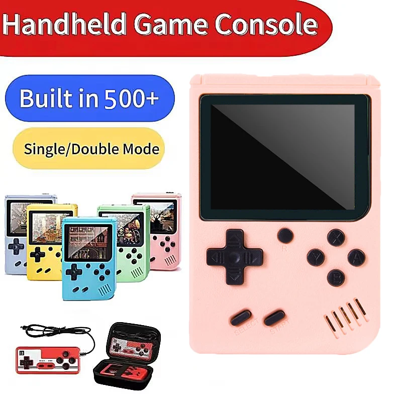 Built-in 500+ Classic Games Children's Handheld Game Players for Gameboy Output Emulator Charging Can Be Connected To The TV