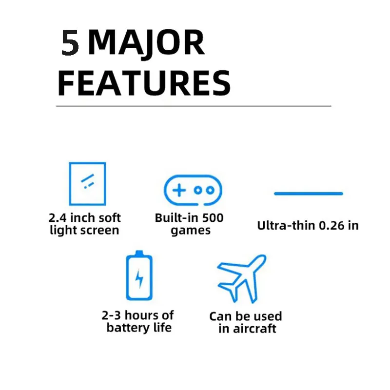 Handheld Game Console 500 Classic Games LCD Portable Retro Video Mini Game Console Rechargeable Great Gift for Kids and Adults Handheld Game Console 500 Classic Games LCD Portable Retro Video Mini Game Console Rechargeable Great Gift for Kids and Adults