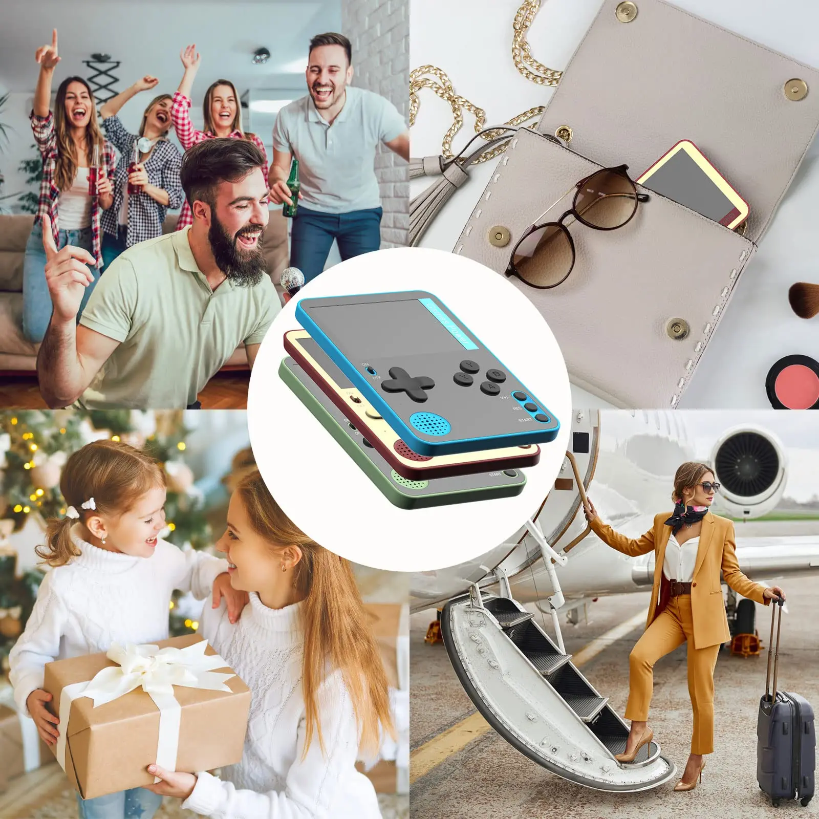 Handheld Game Console 500 Classic Games LCD Portable Retro Video Mini Game Console Rechargeable Great Gift for Kids and Adults Handheld Game Console 500 Classic Games LCD Portable Retro Video Mini Game Console Rechargeable Great Gift for Kids and Adults