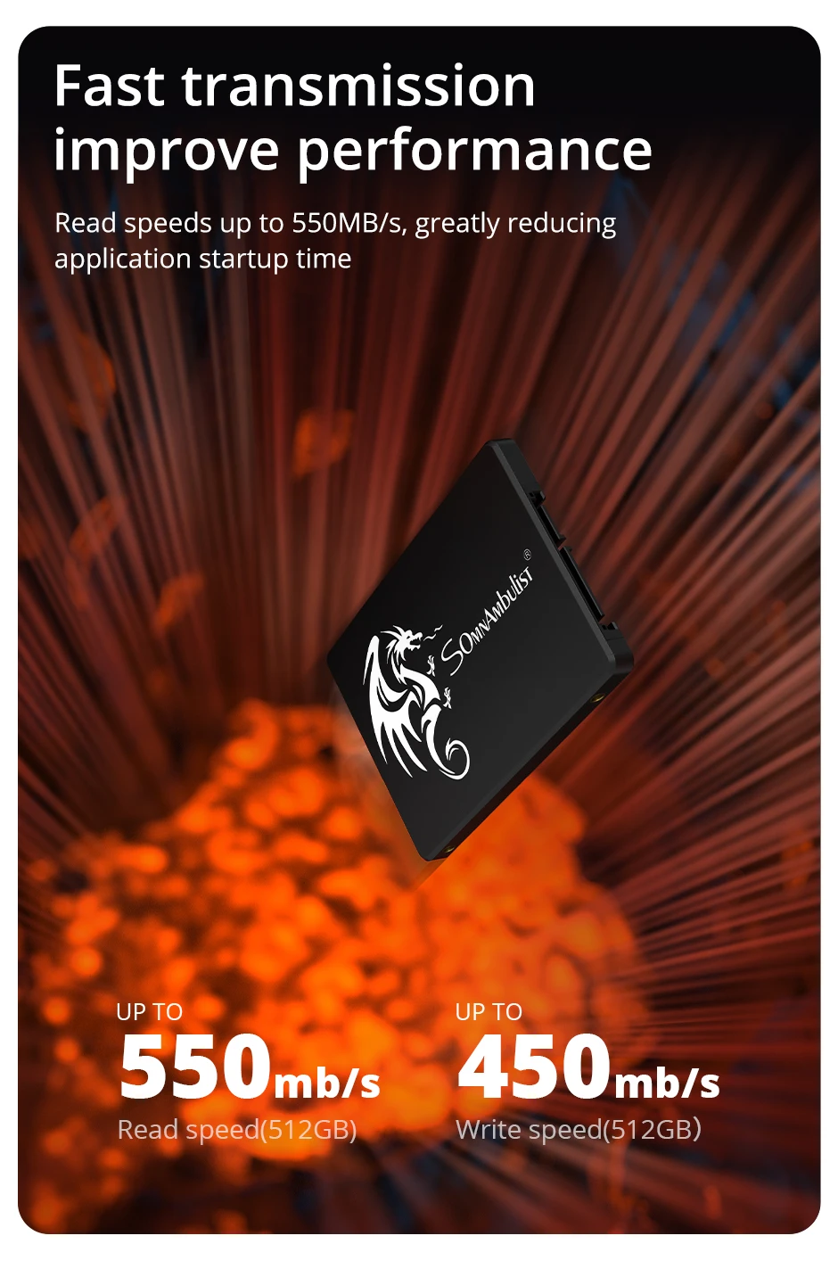 SomnAmbulist SSD 120GB 240GB 480GB 960GB Internal Sata3 Solid State Drive 2.5 128GB 256GB 512GB 1TB 2TB SSD for PC Laptop