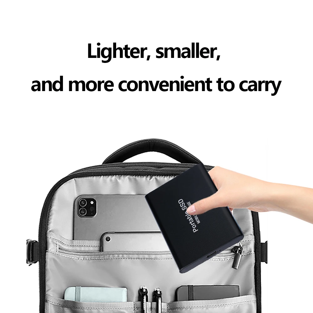 Genuine High-speed Portable SSD 4TB External Hard Drive 16TB USB3.1 Solid-state Drive 1TB External Hard Disk for Laptop/MAC/PC - Image 4