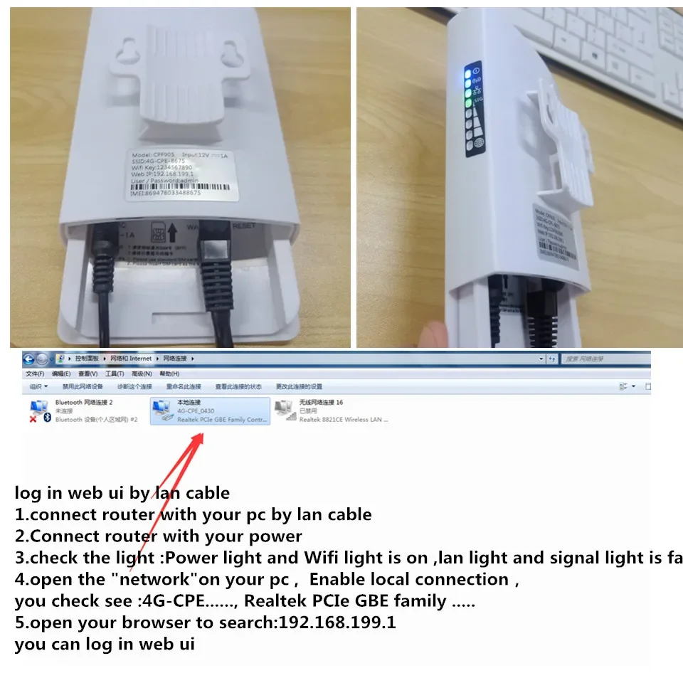 KuWFi Waterproof Outdoor 300Mbps WiFi Router CAT4 4G LTE Routers 3G/4G SIM Card Router Modem for IP Camera/Outside WiFi Coverage