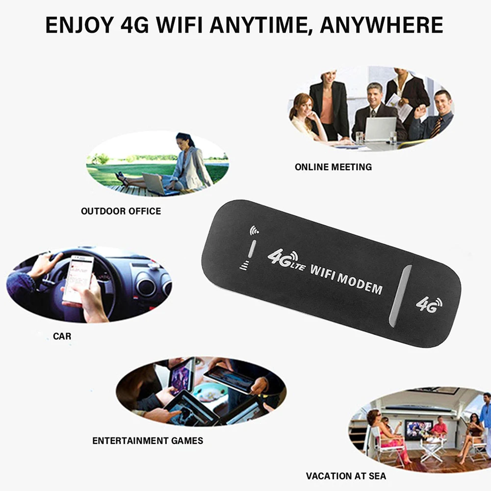 4G LTE Wireless USB Dongle 150Mbps Portable  Modem Stick WiFi Adapter 4G Card Router