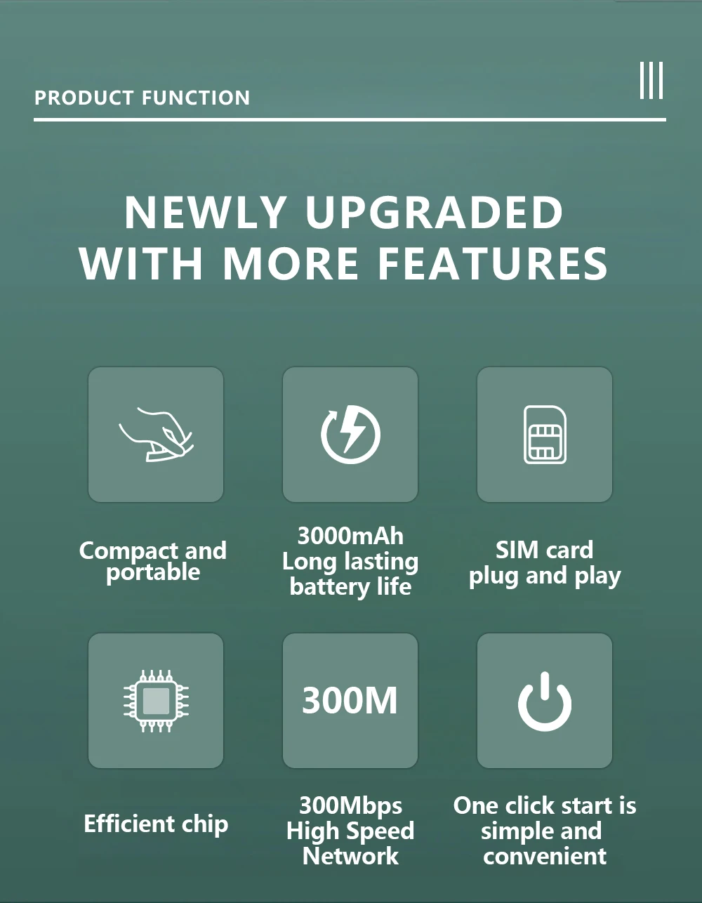 PHONEPACE Portable 4G/5G LTE Mobile WiFi Router 150Mbps 3500mAh Pocket MiFi Modem with SIM Card Slot for Mobile Wifi Hotspot