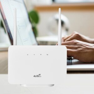 4G Wireless Router 300Mbps 4G Router Wireless Modem External Antenna with Sim Card Slot for Home Travel Work