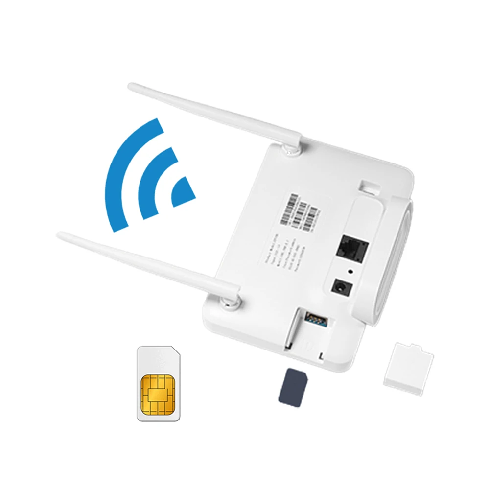 4G Wireless Router 300Mbps 4G Router Wireless Modem External Antenna with Sim Card Slot for Home Travel Work