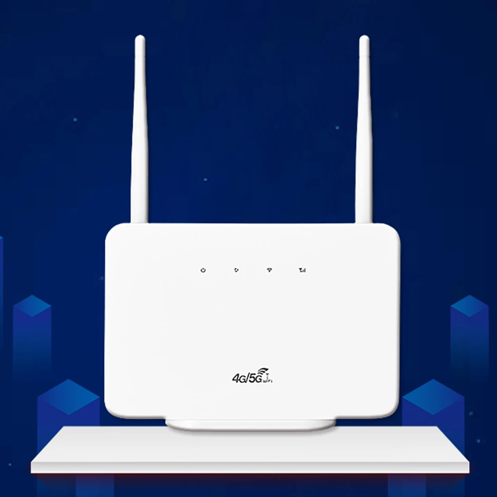 4G Wireless Router 300Mbps 4G Router Wireless Modem External Antenna with Sim Card Slot for Home Travel Work