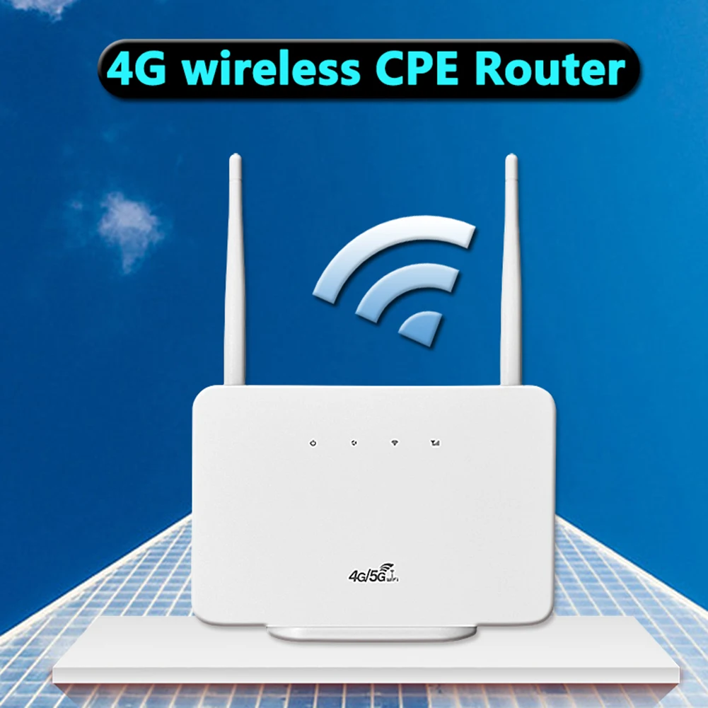 4G Wireless Router 300Mbps 4G Router Wireless Modem External Antenna with Sim Card Slot for Home Travel Work - Image 2