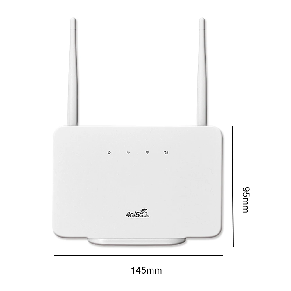 4G Wireless Router 300Mbps 4G Router Wireless Modem External Antenna with Sim Card Slot for Home Travel Work