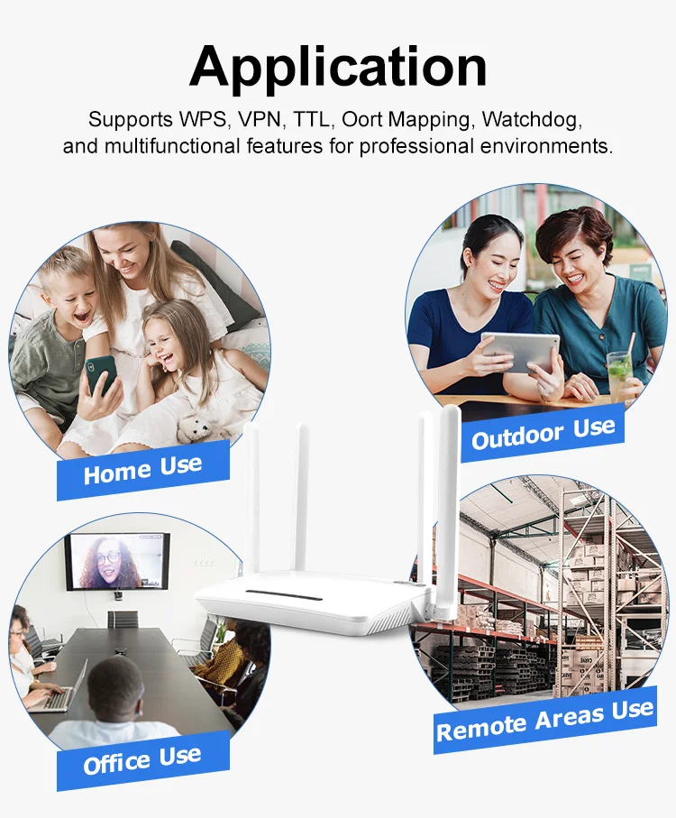 XUNYOU-LINK WiFi 6 Modem 4G LTE WIFI Router 300Mbps High Speed Support 32 Device Connection Wireless Hotspot 4G SIM Wifi Router