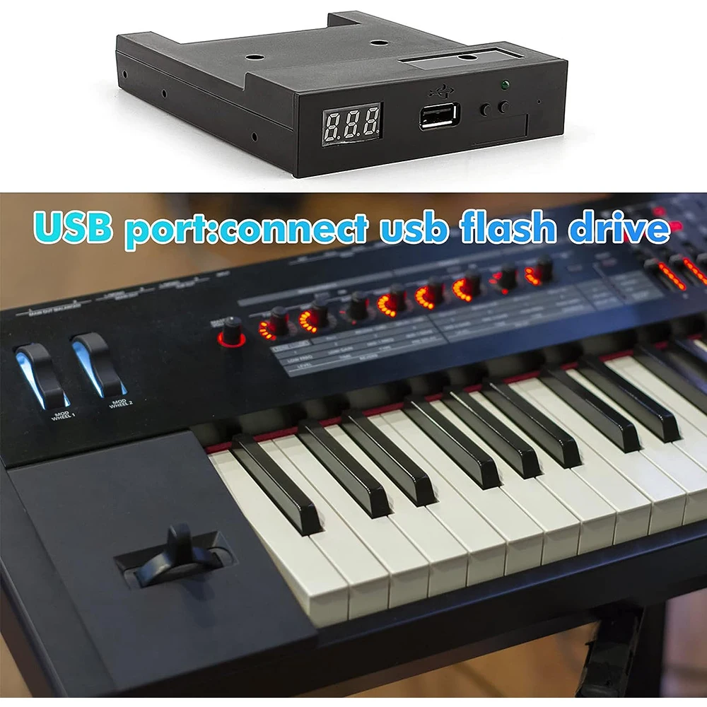 3.5" 1000 Floppy Disk Drive, Floppy & Tape Drives USB Flash Disk Floppy Drive Emulator for Musical Keyboad 1.44MB Sfr1m44-u100k - Image 5