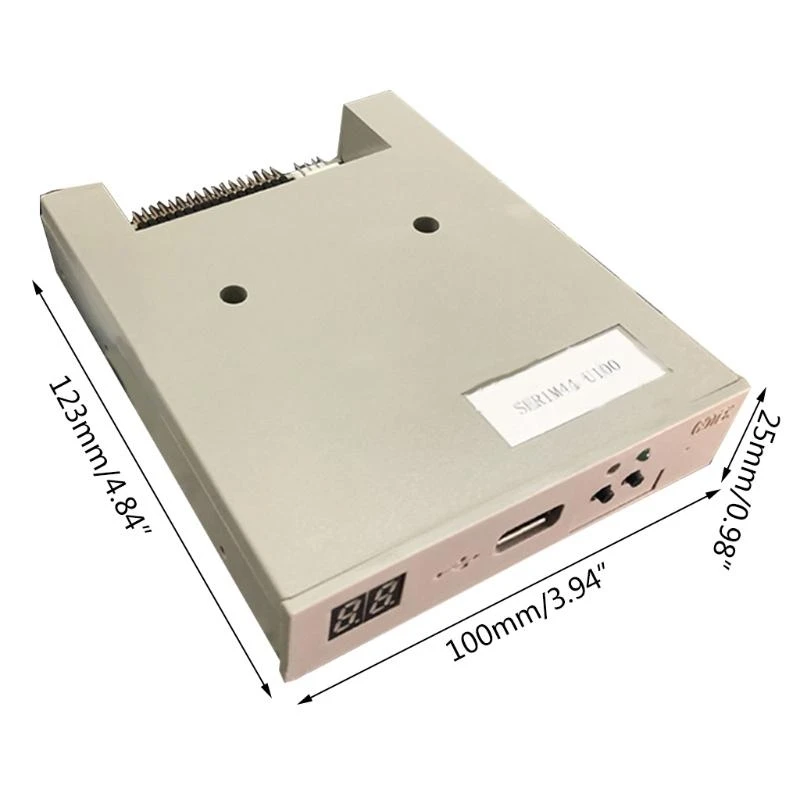 GOTEK SFR1M44-U100 1.44MB USB SSD Floppy Drive Emulator 3.5” 32-Bit 34pin CPU Industrial Controllers Floppy Disk Driver