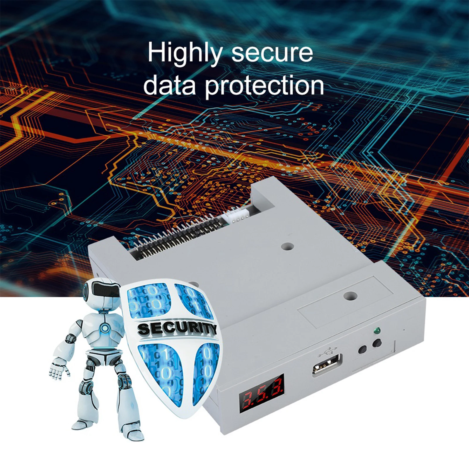 SFR1M44-U100 3.5in 1.44MB USB SSD Floppy Drive Emulator Plug and Play SFR1M44-U100 3.5in 1.44MB USB SSD Floppy Drive Emulator Plug and Play