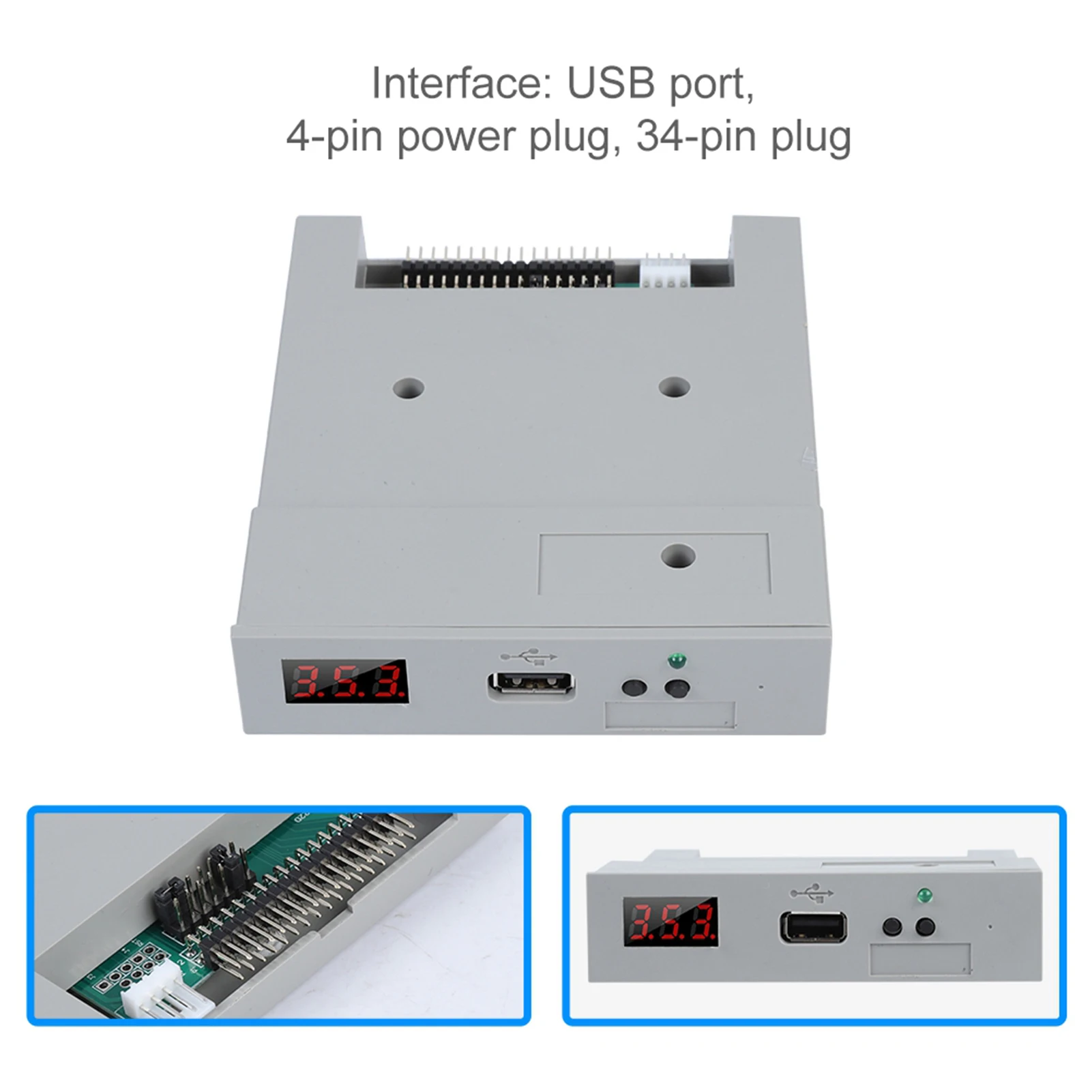 SFR1M44-U100 3.5in 1.44MB USB SSD Floppy Drive Emulator Plug and Play - Image 4