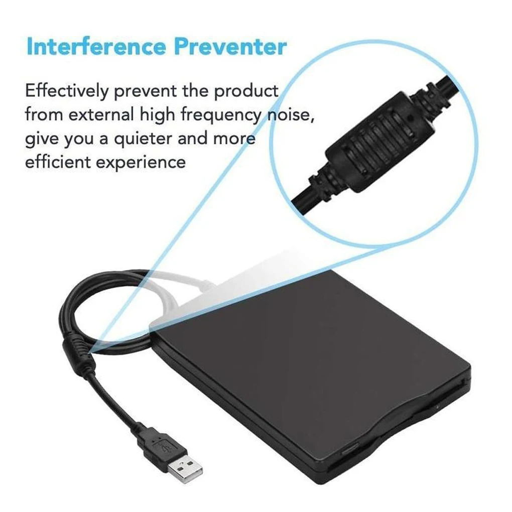 TYPE-C Floppy Drive WINME/2000/XP Compatible Fast Data Read And Write Speeds WINME/2000/XP Does Not