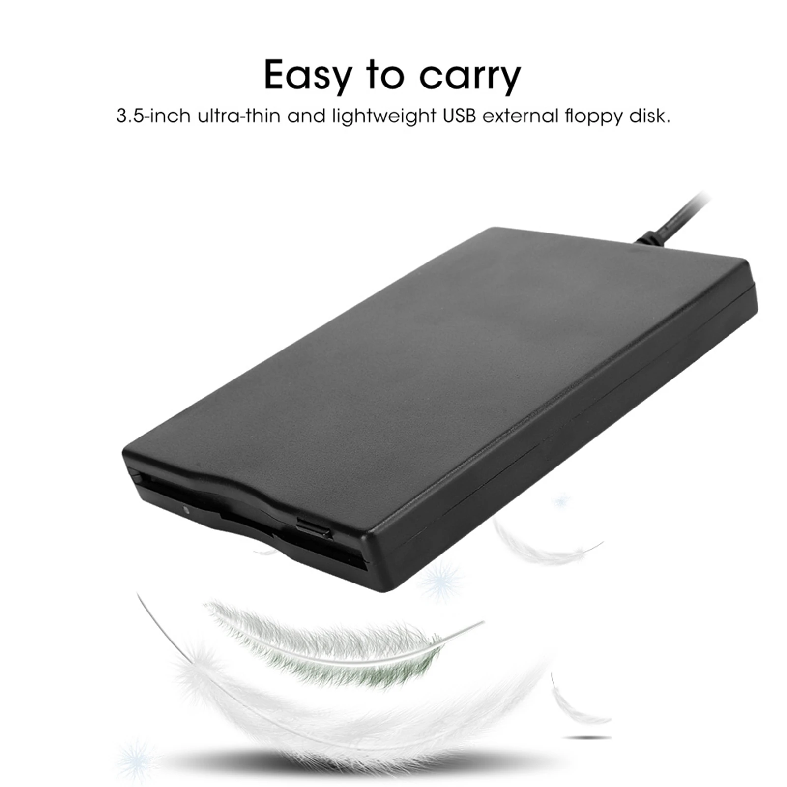 External Floppy Drive Disk Floppy Drive Disk Portable Floppy Drive 3.5‑Inch Card Reader Computer Accessory External Removable - Image 5