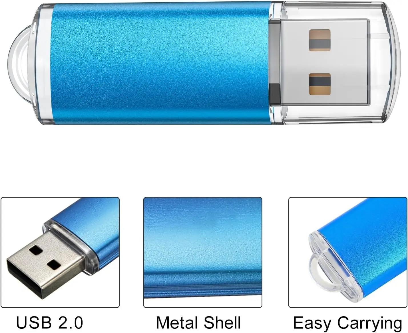 10 Pack USB Flash Drives in 5 Random Colors USB 2.0 Wholesale Lot Bulk Memory Sticks