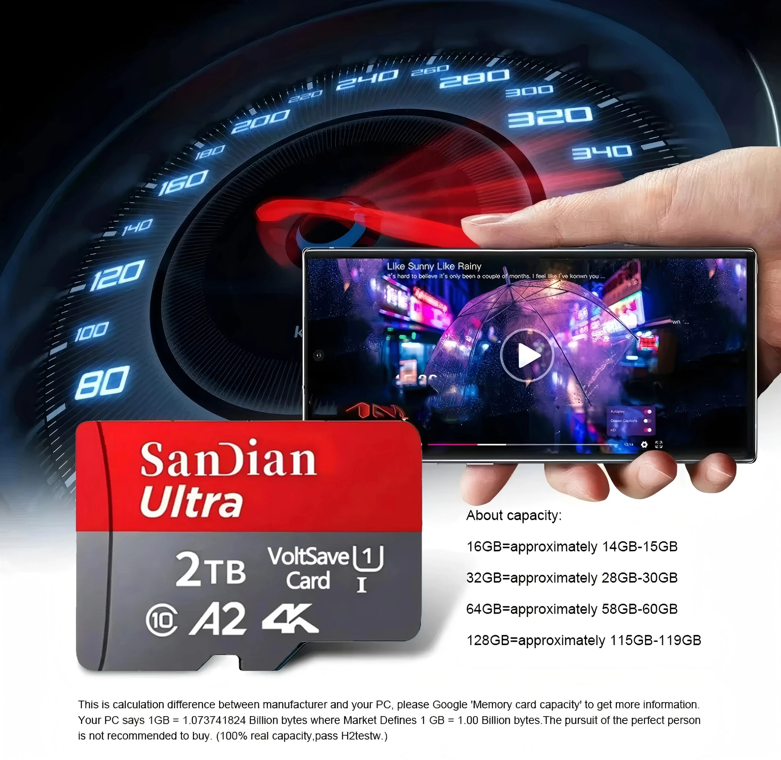 128GB Micro TF/ SD Card Class 10 High Speed Memory Cards Stable Performance SD Memory Card for Phones/Digital Camera/MP3 Player - Image 5