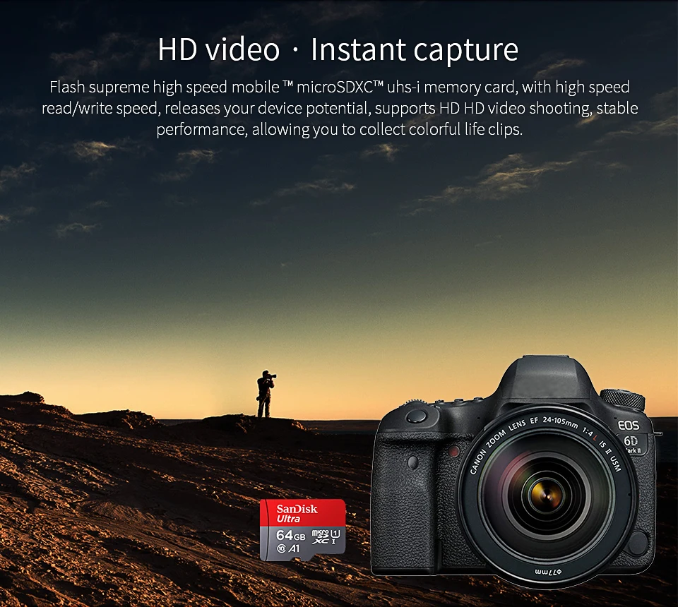 Sandisk Ultra Micro tf 128GB 32GB 64GB 256GB Micro tf SD Card SD/TF Flash Card Memory Card 32 64 128 gb miniSD for Phone