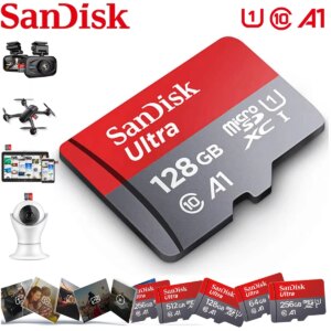 Sandisk 512GB 256GB Memory Card 128GB 64GB 32GB TF Micro SD Class A1-10 UHS-1 Flash Memory Microsd