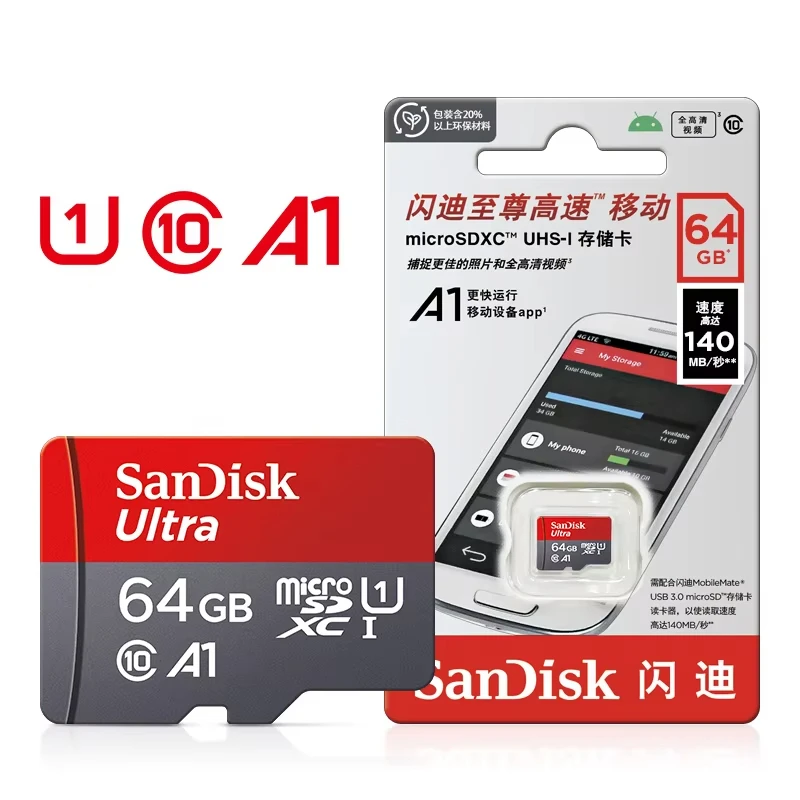Sandisk 512GB 256GB Memory Card 128GB 64GB 32GB TF Micro SD Class A1-10 UHS-1 Flash Memory Microsd - Image 6