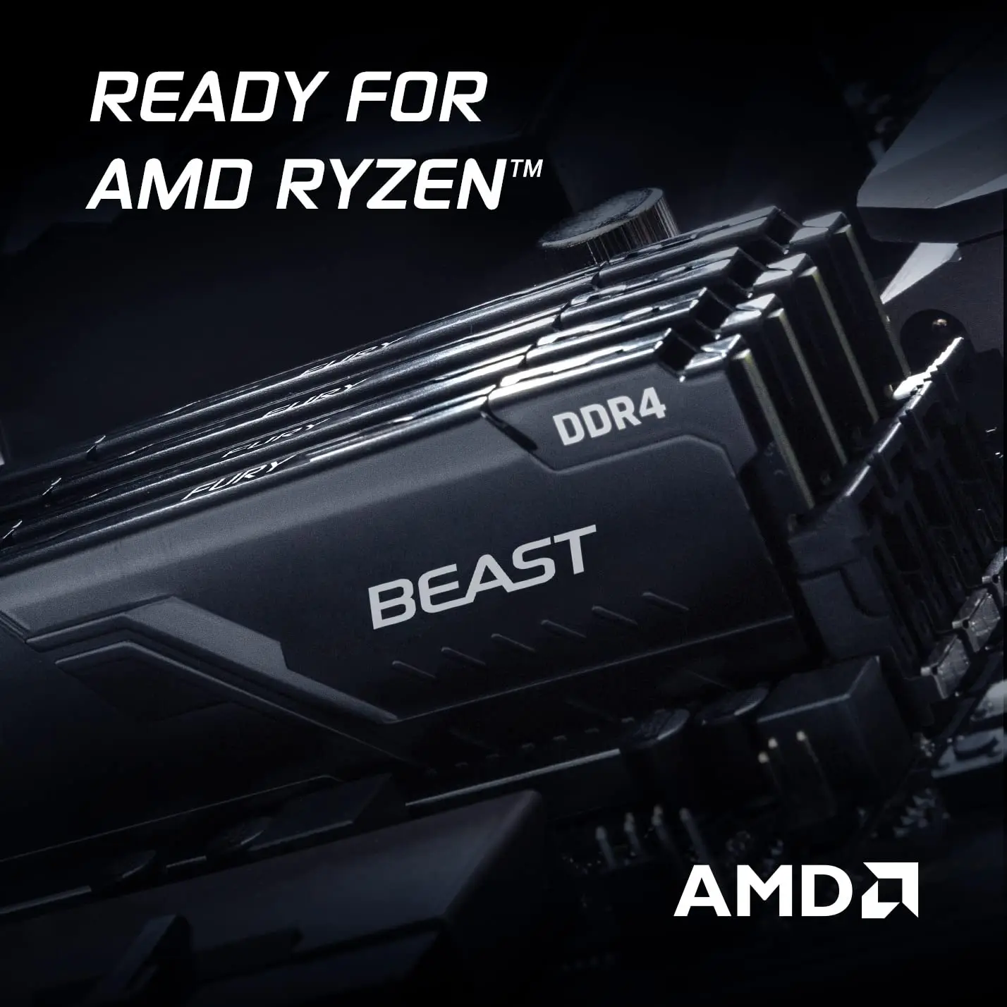 Kingston Fury Beast DDR4 8G 16G 32GB 3600 3200Mhz RAM PC Memory 288Pin XMP2.0 Heatsink For Desktop AMD or INTEL Motherboard