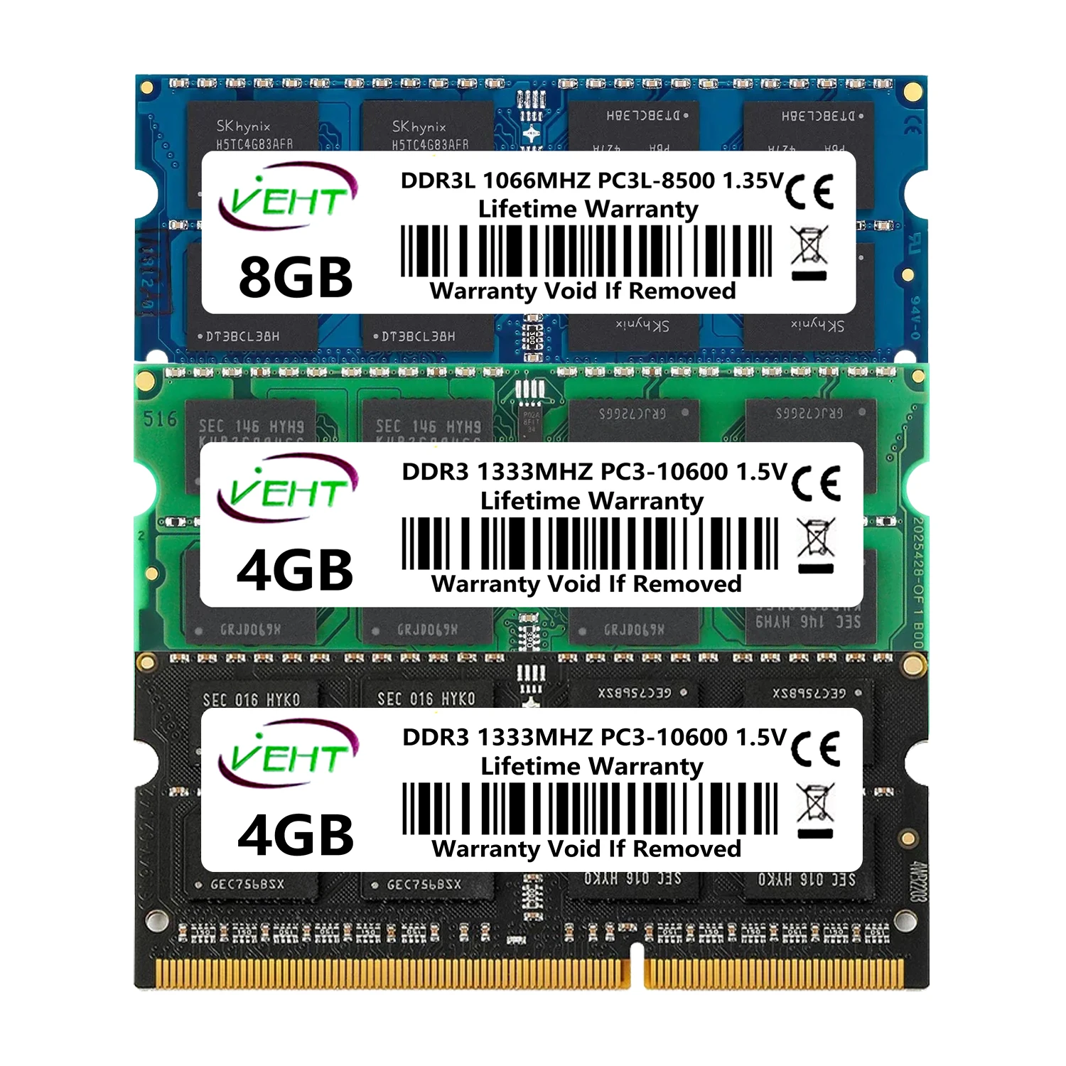 VEHT DDR3 DDR3L 2GB 4GB 8GB SODIMM Memories Ram 8500 10600 12800 204Pin PC3 1.5V PC3L 1.35V 1066 1333 1600Mhz Laptop Memory Ram VEHT DDR3 DDR3L 2GB 4GB 8GB SODIMM Memories Ram 8500 10600 12800 204Pin PC3 1.5V PC3L 1.35V 1066 1333 1600Mhz Laptop Memory Ram