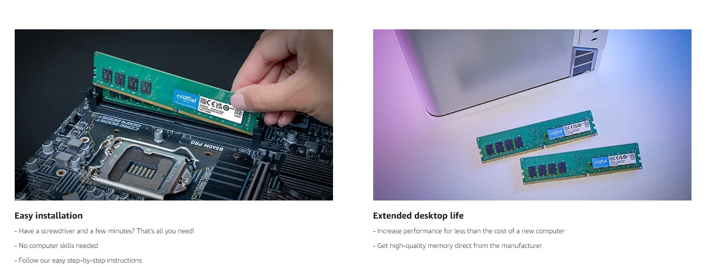 Crucial DDR3 RAM Dektop 4GB 8GB 1333mhz 1600mhz DIMM Memory PC3-12800 PC RAM Crucial DDR3 RAM Dektop 4GB 8GB 1333mhz 1600mhz DIMM Memory PC3-12800 PC RAM