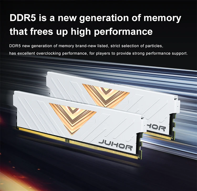 JUHOR RAM DDR5 16GB 5600MHz 6000MHz 4800MHz DIY Computer Gaming Desktop Memory JUHOR RAM DDR5 16GB 5600MHz 6000MHz 4800MHz DIY Computer Gaming Desktop Memory