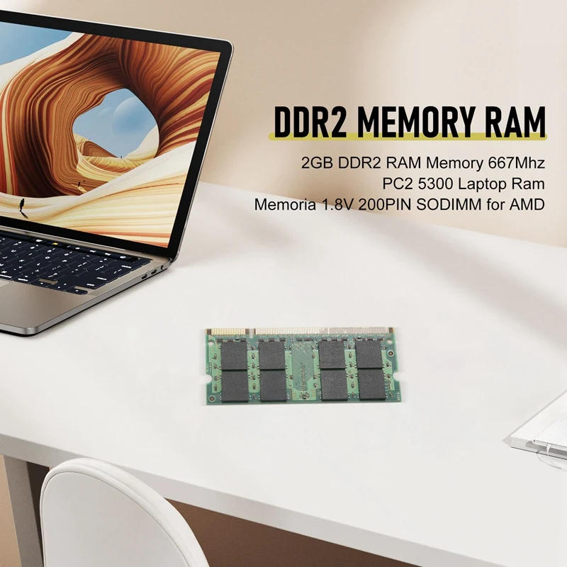 2GB DDR2 RAM Memory 667Mhz PC2 5300 Laptop Ram Memoria 1.8V 200PIN SODIMM For AMD 2GB DDR2 RAM Memory 667Mhz PC2 5300 Laptop Ram Memoria 1.8V 200PIN SODIMM For AMD
