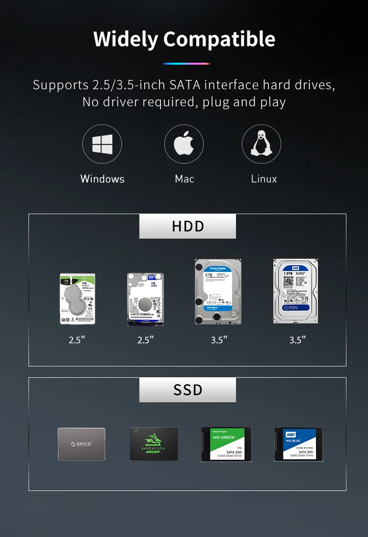 Yottamaster 2.5 3.5 inch SATA HDD SSD Enclosure 4/5 Bay RAID External Case House Multi Slot Port 5*18TB RGB Silent Fan HDD Case Yottamaster 2.5 3.5 inch SATA HDD SSD Enclosure 4/5 Bay RAID External Case House Multi Slot Port 5*18TB RGB Silent Fan HDD Case