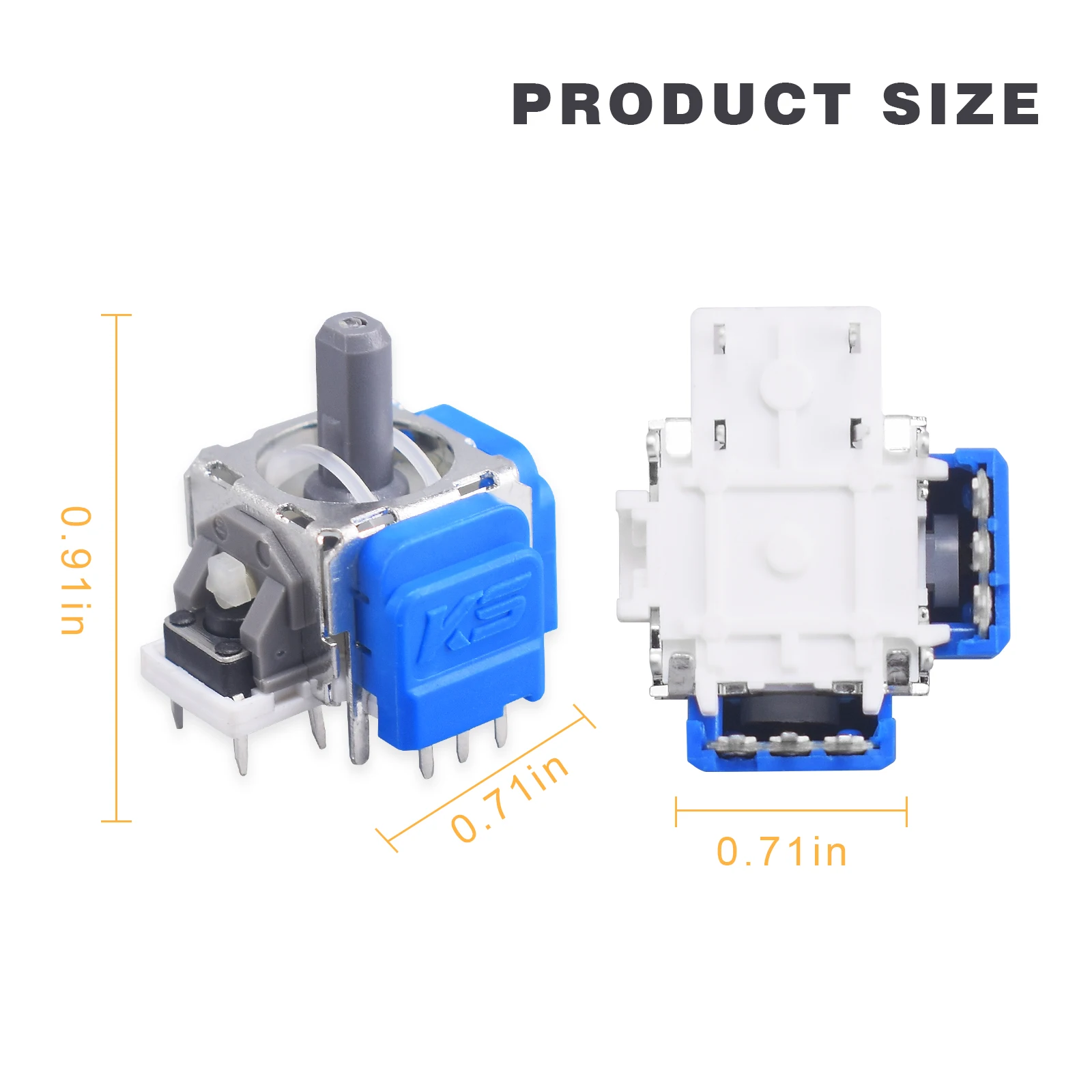 10Pcs Tmr Electromagnetic Joystick Replacement for Ps5 Gamepad 3D Analog Stick Sensor Module for Ps4 Xbox One & Elite Controller 10Pcs Tmr Electromagnetic Joystick Replacement for Ps5 Gamepad 3D Analog Stick Sensor Module for Ps4 Xbox One & Elite Controller