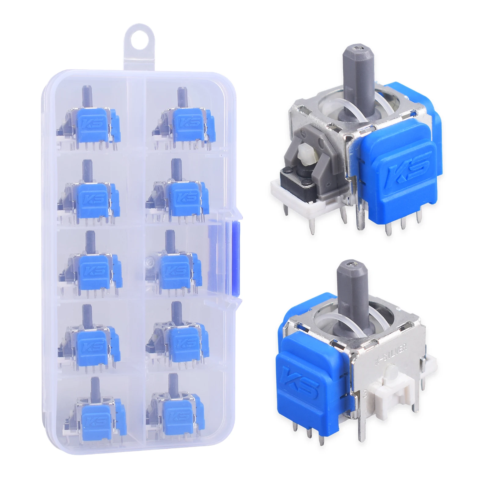 10Pcs Tmr Electromagnetic Joystick Replacement for Ps5 Gamepad 3D Analog Stick Sensor Module for Ps4 Xbox One & Elite Controller