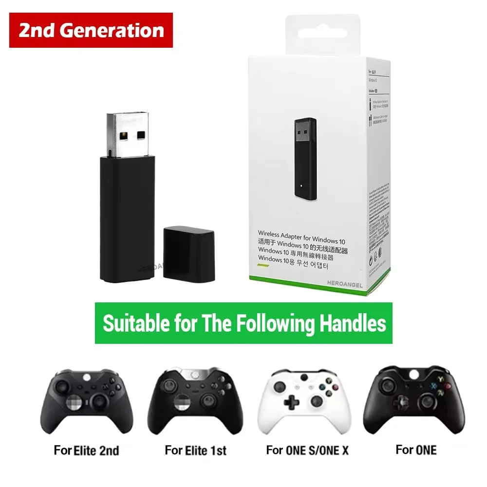 USB Adapter For Xbox One S X Elite Windows PC Receiver 1st or 2nd Game Console Joystick Gamepad Controller Accessories - Image 3