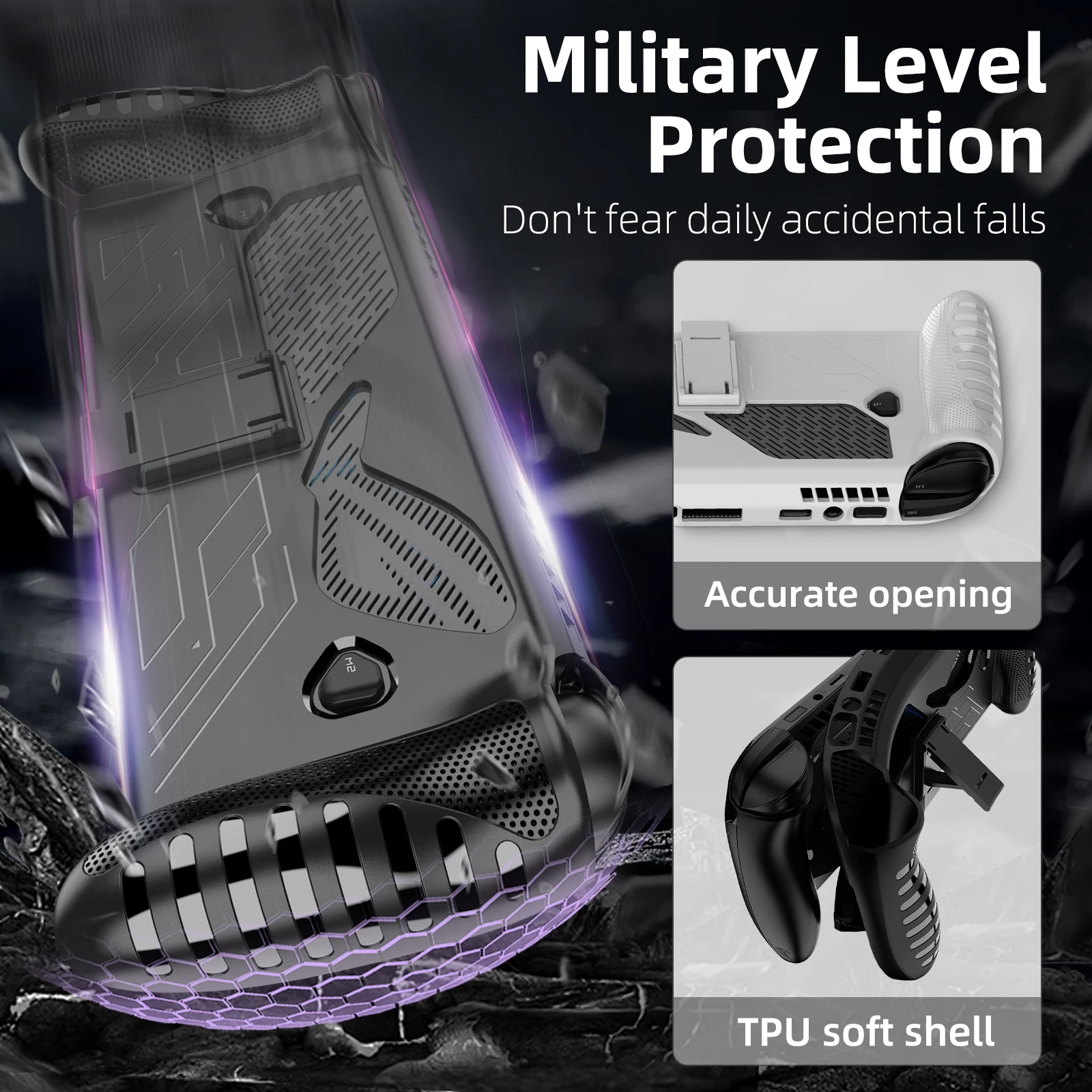 3 in 1 Accessories Kit for ROG Xbox Ally / Ally X Protective Case with Screen Protector and Carrying Bag Travel Storage Cover 3 in 1 Accessories Kit for ROG Xbox Ally / Ally X Protective Case with Screen Protector and Carrying Bag Travel Storage Cover