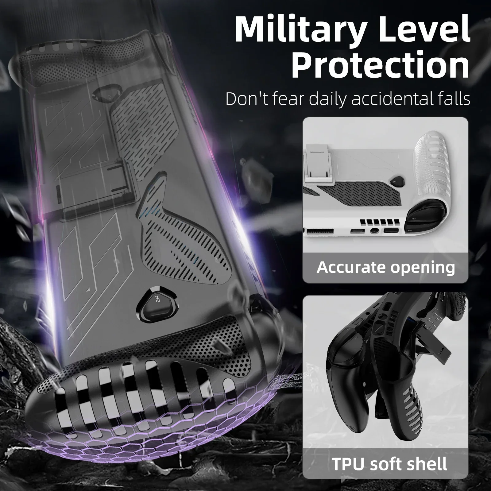 3 in 1 Accessories Kit for ROG Xbox Ally / Ally X Protective Case with Screen Protector and Carrying Bag Travel Storage Cover - Image 6