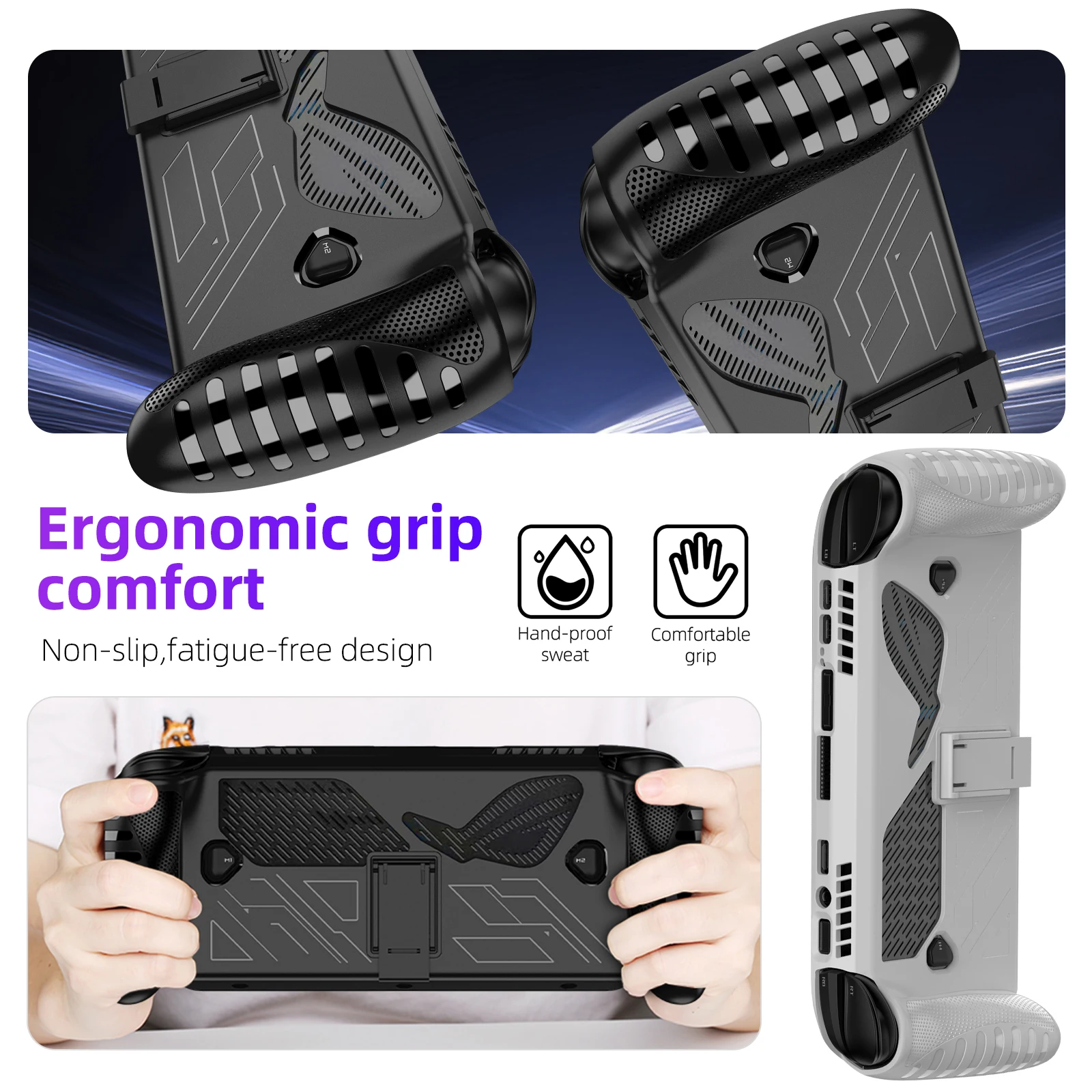 3 in 1 Accessories Kit for ROG Xbox Ally / Ally X Protective Case with Screen Protector and Carrying Bag Travel Storage Cover 3 in 1 Accessories Kit for ROG Xbox Ally / Ally X Protective Case with Screen Protector and Carrying Bag Travel Storage Cover