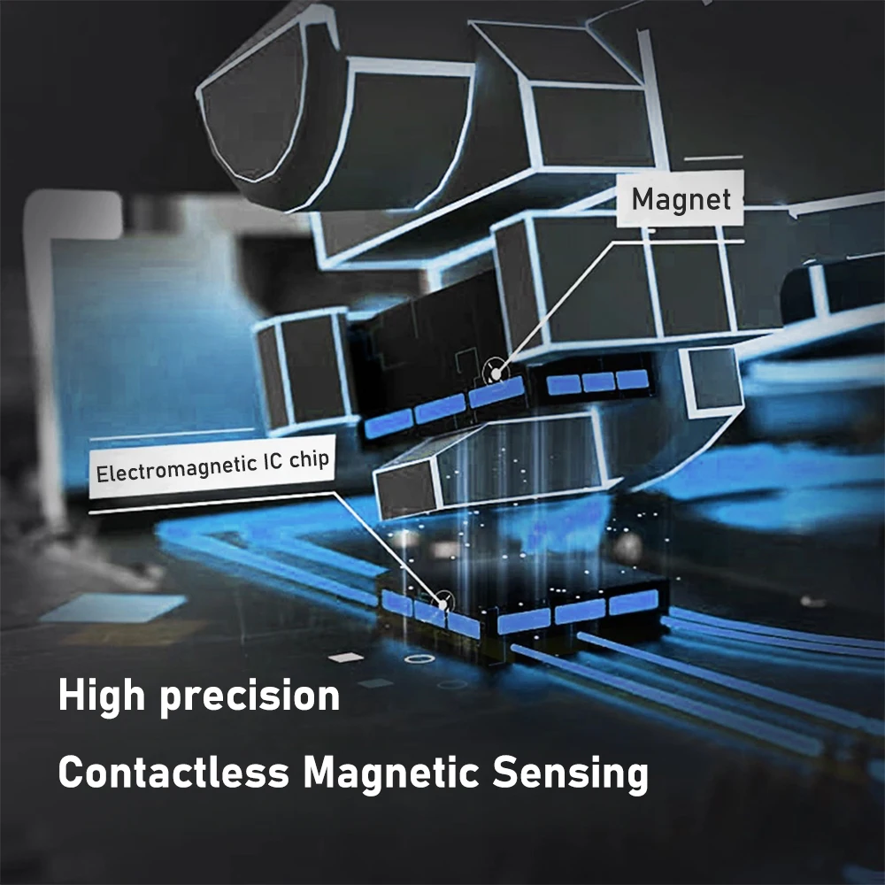 K-SILVER JS13 PRO+ TMR Joystick for Switch Pro PS5 PS4 Xbox Series Xbox One Anti-Drift Electromagnetic 3D Analog TMR ThumbStick